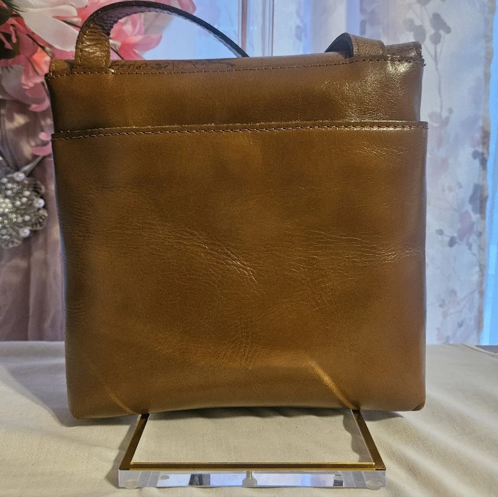 Patricia Nash Sigma Print Leather Crossbody Bag - Picture 9 of 13